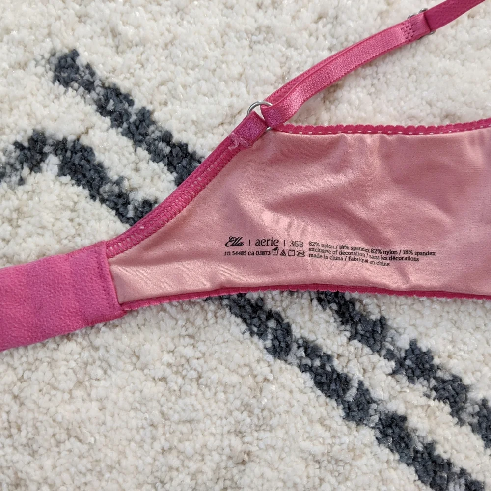 aerie Ella Underwire Bra / Pink Leopard - Picture 5 of 6